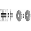 Кольцо проставочное Ф-120, Ф-180 для щеточного диска
