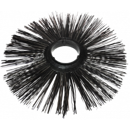 Беспроставочный щеточный диск (120x550), полипропиленовый ворс, пластиковый сердечник "ЗИГЗАГ"